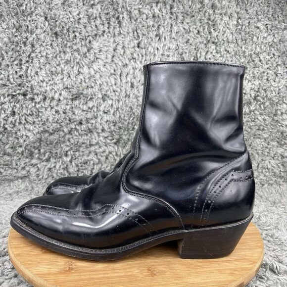 Vintage Laredo Ankle Boots Men's 10 D Cowboy Western - Picture 2 of 10